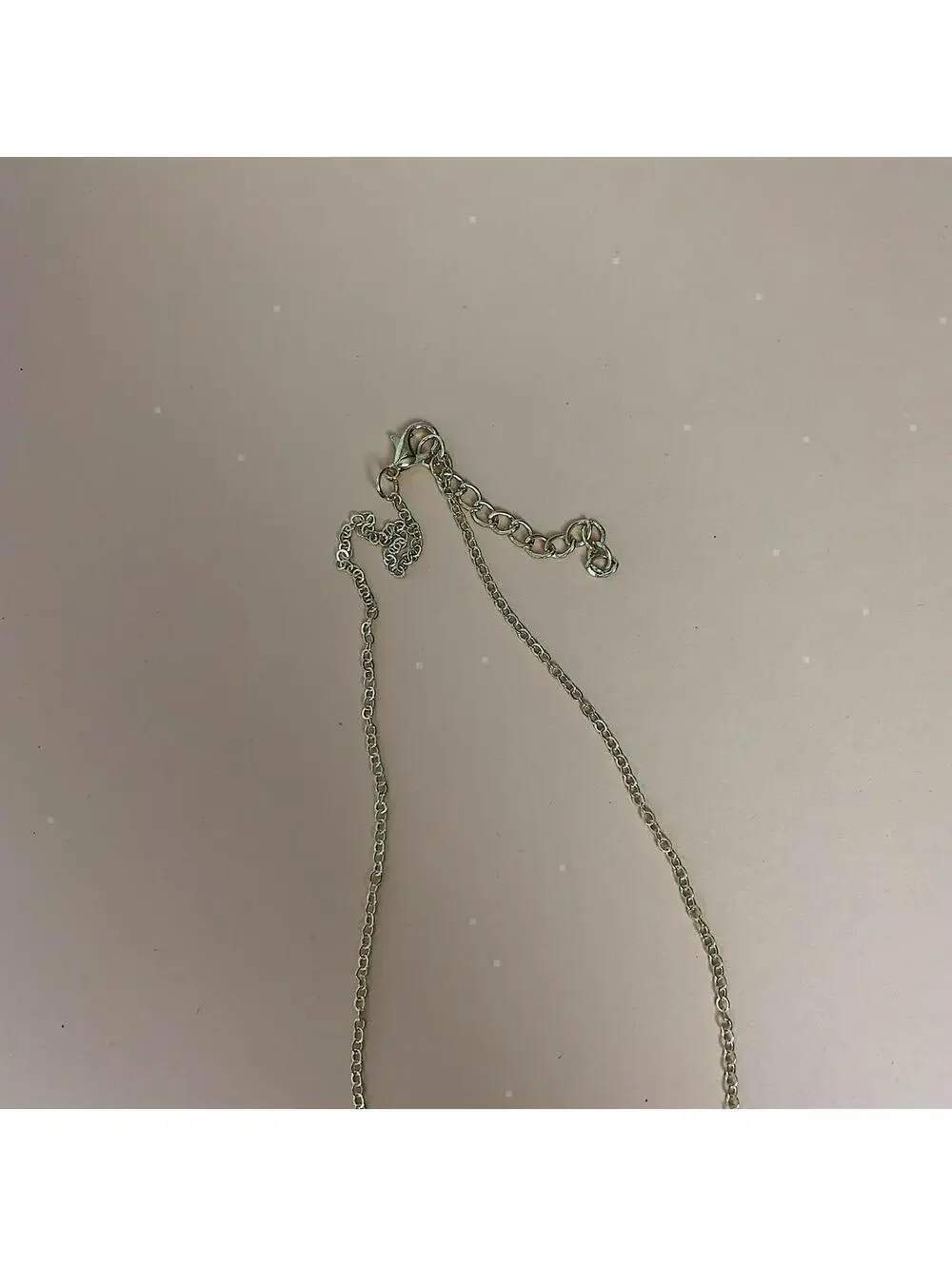 Vintage Y2K Gold Rhinestone Circle Chain Necklace